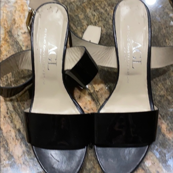 Black Strappy Attilio Giustileombruni Size 8 - Picture 6 of 9